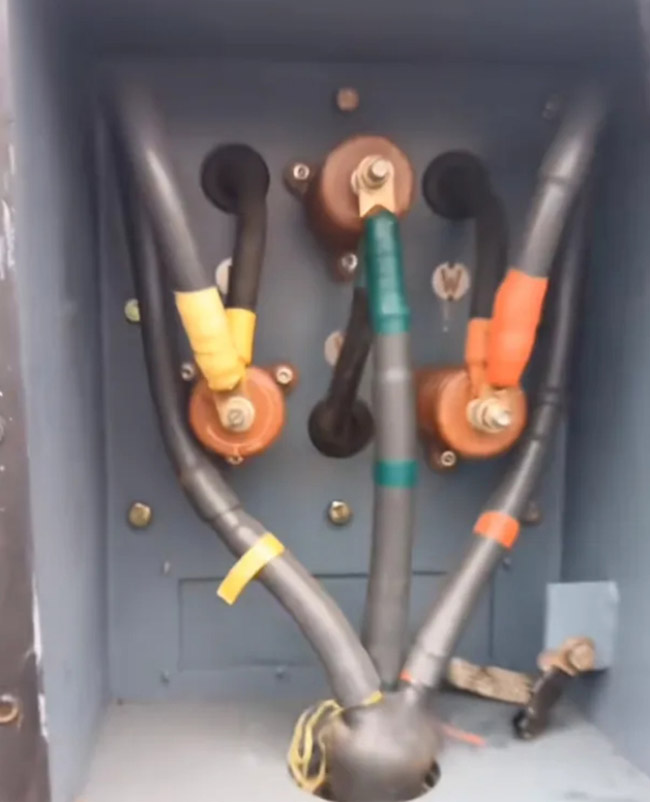 圖為630KW高壓電機(jī)接線照片2